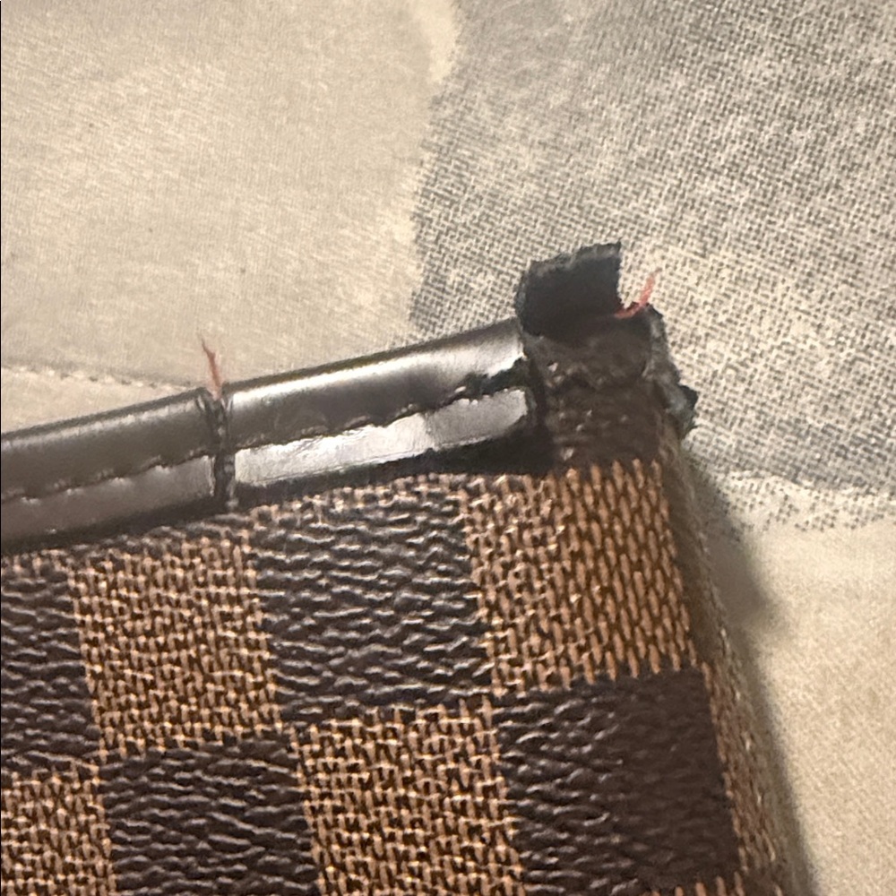 Louis Vuitton Brown and Black Checkered Tote - Picture 3 of 3